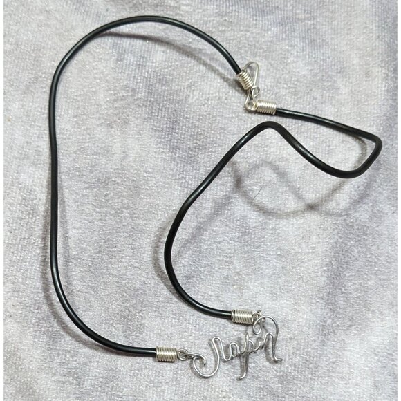 Wire Wrapped Cursive "Japan" Pendant Necklace - Picture 7 of 7